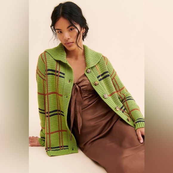 Anthropologie Sweaters - Anthropologie Callahan Bonnie Plaid Cardigan